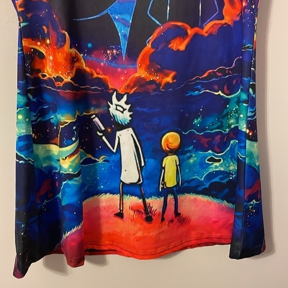 Rick and Morty Universe Planet Bodycon Mini Graphic Dress size L - Picture 11 of 15